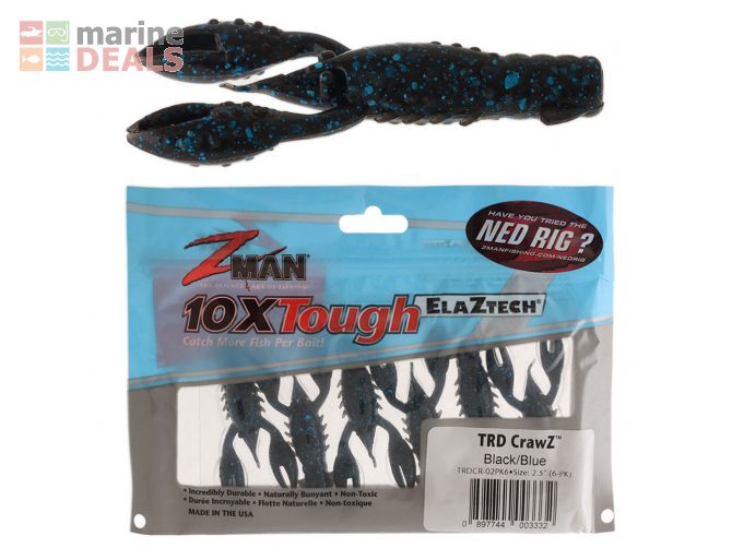 Z-Man TRD CrawZ Soft Bait 63.5mm Blue Black Carousel 1