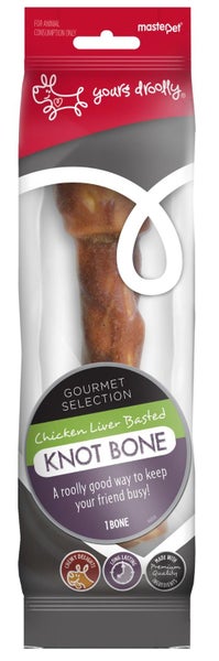 50% OFF!! Expired YOURS DROOLLY KNOTBONE CHICKEN/LIVER 25CM,BB: 15/03/2025 Carousel 1