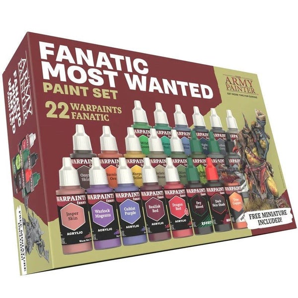 Army Painter WP8071 Warpaints Fanatic Most Wanted Paint Set Carousel 1