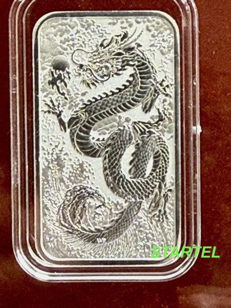 2024 Dragon bar 1 Oz silver bullion Perth Mint Carousel 1
