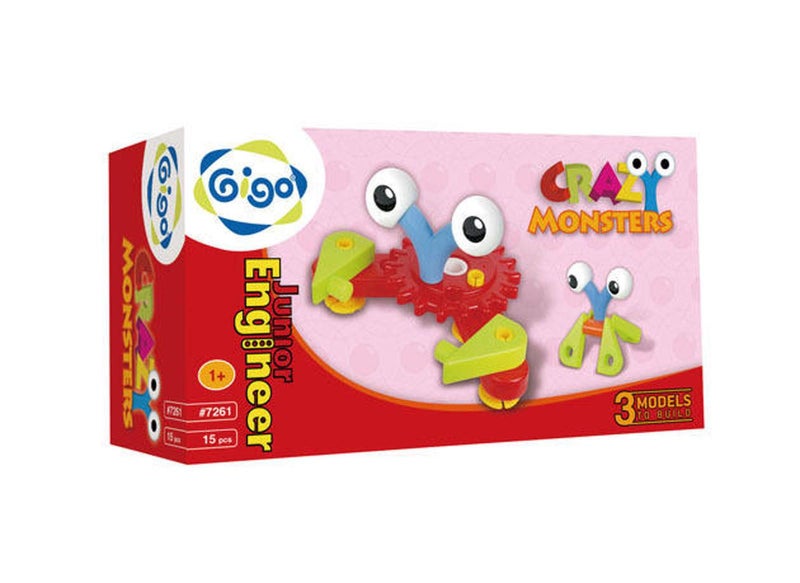 Gigo Crazy Monsters, 15 Piece Carousel 1