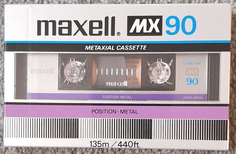 Top! Maxell MX-90 Metal (Type IV) Blank Audio Cassette Tape (Japan new/sealed) Carousel 1
