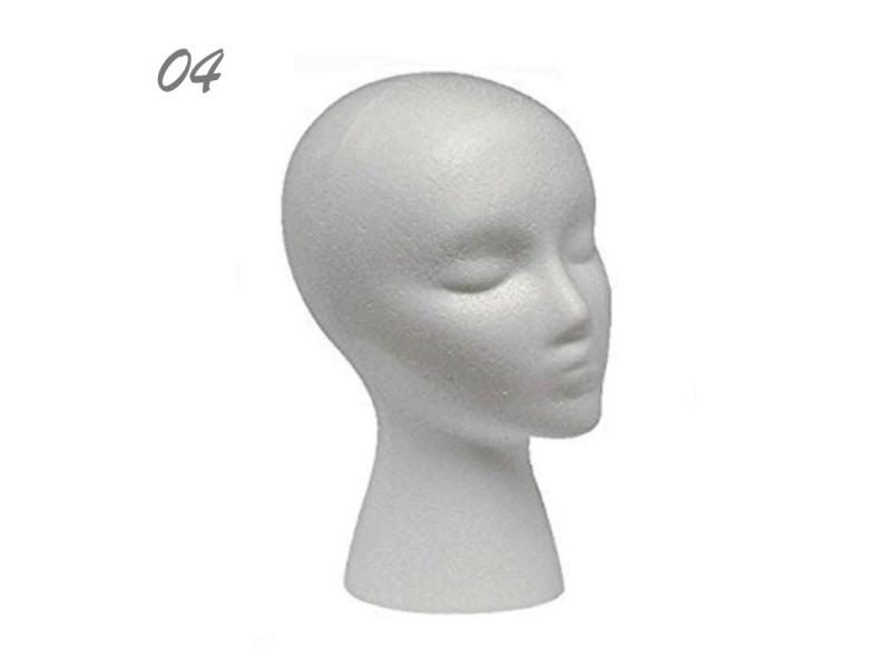 4Styles Woman Man Head Foam Mannequin Multi-Use Lightweight Wigs Glasses Cap Carousel 1