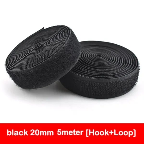 5Meter Sew On Hook And Loop Tape 16 20 25 30 38mm Fabric Fastener Carousel 1