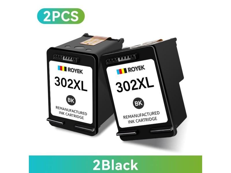 Royek 302XL Compatible For HP 302 XL Ink Cartridge Deskjet 2130 ENVY 4520 Carousel 1