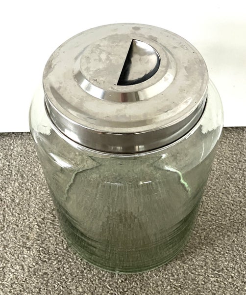 Large Vintage shop counter display lidded Jar Carousel 2