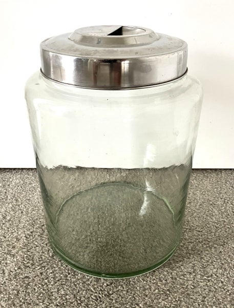 Large Vintage shop counter display lidded Jar Carousel 1