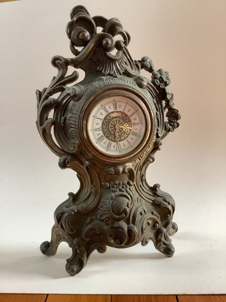 Art nouveau mantle clock West germany Carousel 1