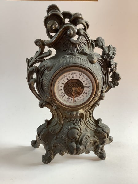 Art nouveau mantle clock West germany Carousel 2