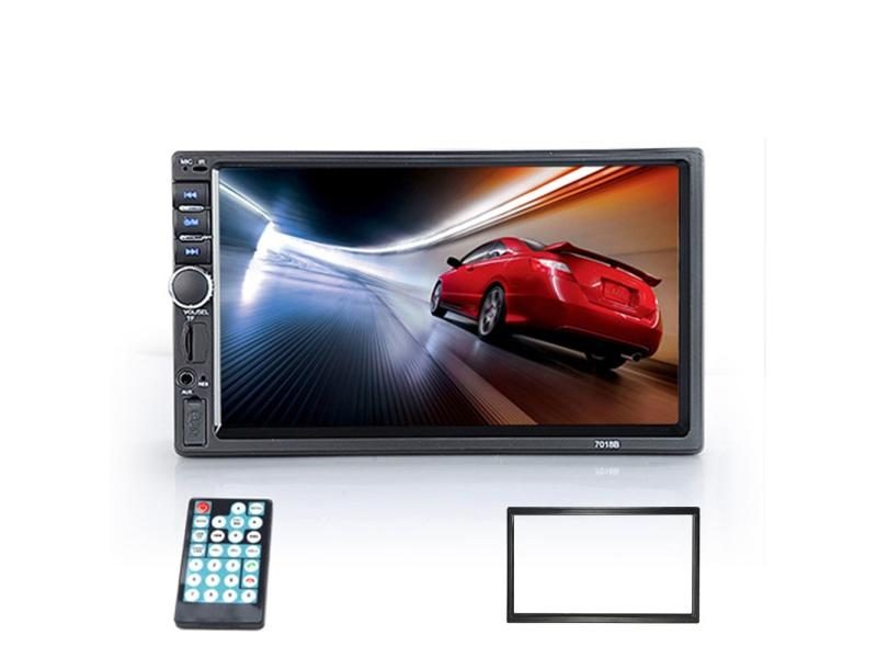 Car Radio 2 Din HD 7" Touch Screen Stereo Bluetooth FM ISO Power Aux Input MP5 Carousel 1