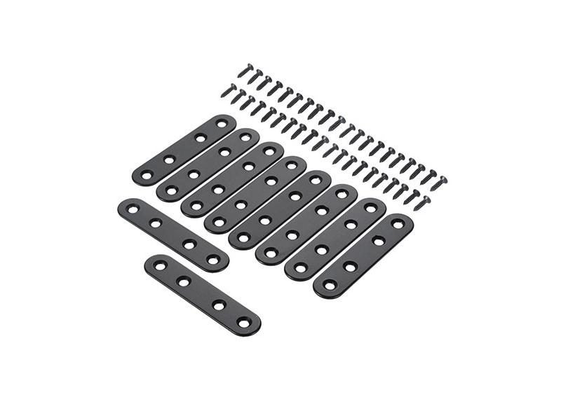 10pcs Stainless Steel Black L-Shaped Brackets With Screws For Right Angle Carousel 1