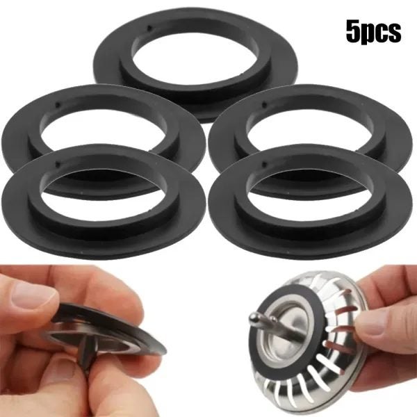 5pcs Rubber Seal Washer Gasket For Basin Basket Strainer Plug For 78 79 80 82 Carousel 1