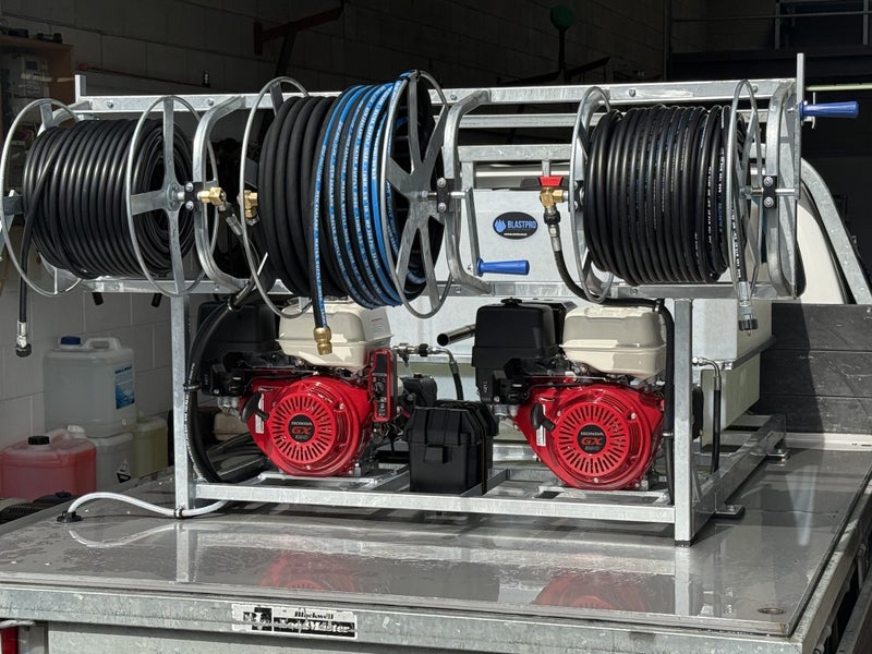 Custom Commercial Waterblaster Skid Carousel 1