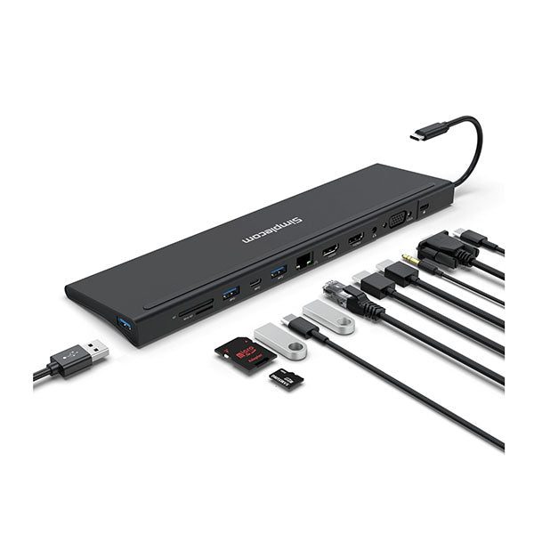 Simplecom Chn622 Usb C 12In1 Multiport Docking Station Laptop Stand Carousel 1