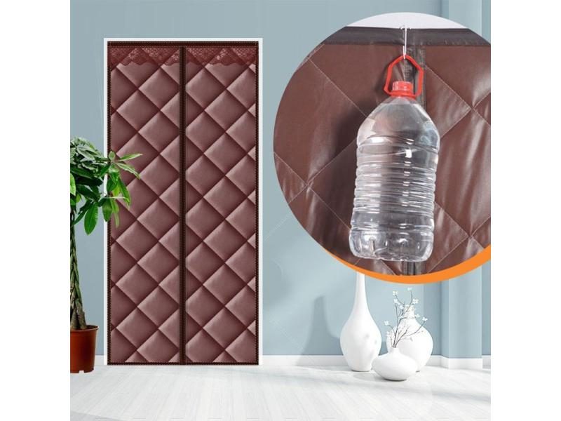 Door Curtain New Cotton Household Magnetic Double Door Thickened Door Curtain Carousel 2