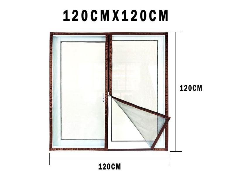 Insect Window Screen Zipper Opening And Closing Self-Adhesive Mosquito-Proof Carousel 1
