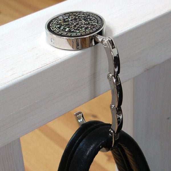 Portable Folding Purse Handbag Bag Hanger Hook Holder Table New F7 Hook D6S9 Carousel 1