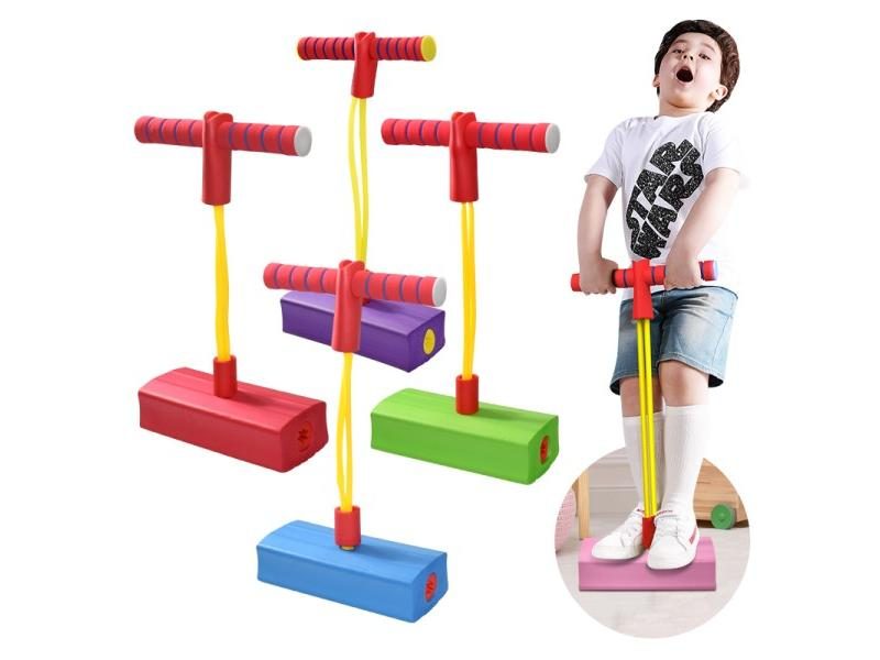Kids Foam Pogo Stick Jumper For Indoor Outdoor Fun Fitness Gift Carousel 2