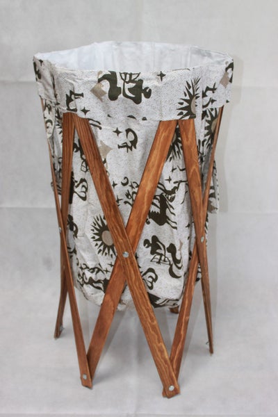 NEW ELEGANT FOLDABLE LAUNDRY BASKET Carousel 1