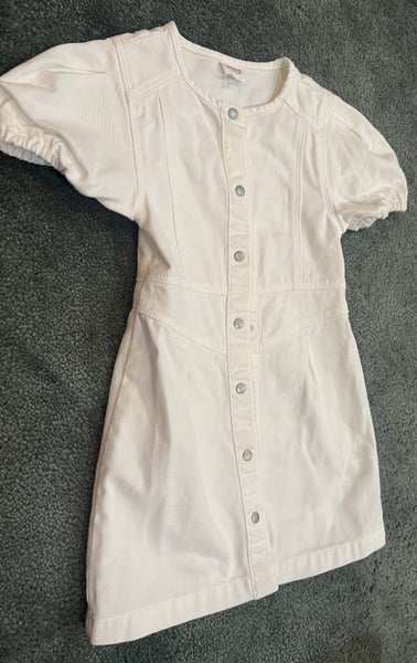 Seed White Denim Dress Carousel 1