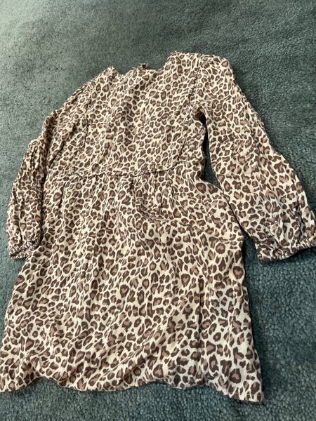 Little Auguste Brown and Cream Leopard Dress Carousel 1