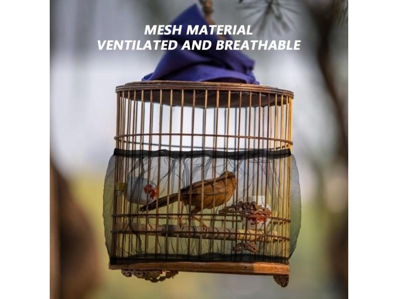 Nylon Mesh Bird Cage Cover Dustproof Birdcage Parrot Cage Net Easy Cleaning Carousel 1