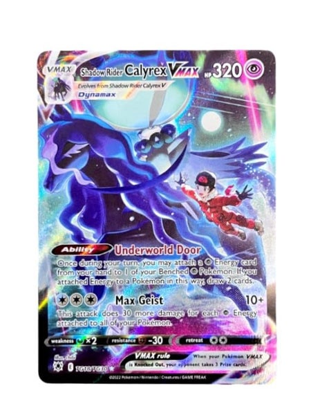 POKEMON TCG - SHADOW RIDER CALYREX VMAX TG18/TG30 Astral Radiance Trainer G Carousel 1