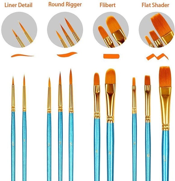 Paint Brush Paint Brushes Set 10pcs64264342073602114