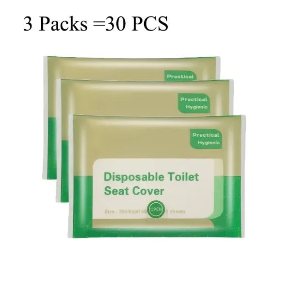 30/50/100PCS Disposable Toilet Seat Cover Type Travel Camping Hotel Bathroom Carousel 1