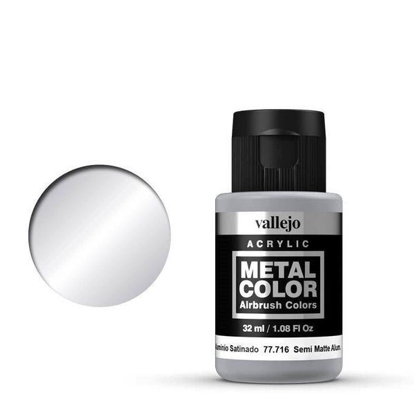 Vallejo AV77716 Metal Colour Semi Matte Aluminium 32ml Carousel 1