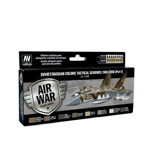 Vallejo AV71609 Model Air Soviet / Russian Colors Tactical Schemes 1960-2000 ... Carousel 1