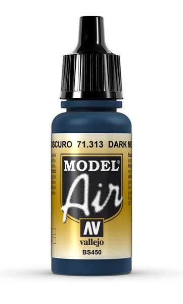Vallejo AV71313 Model Air Dark Mediterranean Blue 17 ml Carousel 1