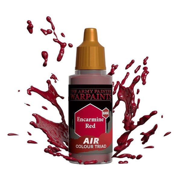 Army Painter AW3104 Warpaints Air Encarmine Red Acrylic Paint 18ml Carousel 1
