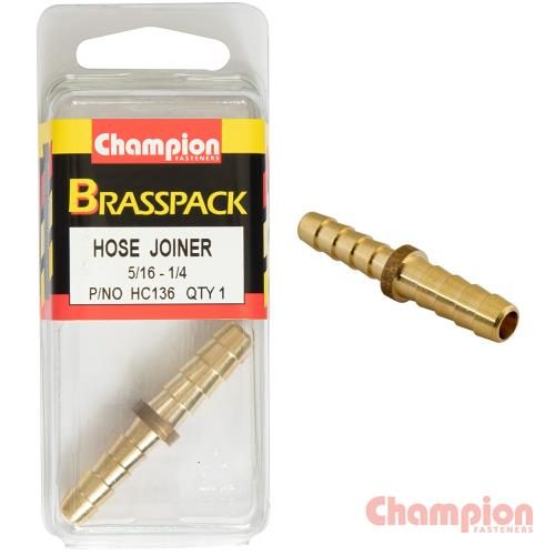 Champion Hose Joiner Brass Reducing 5/16 - 1/4 Carousel 1