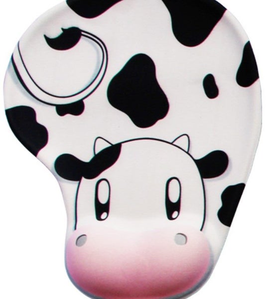 Christmas Gift Cartoon Dairy Cow Wrist Support Gel Mouse Mat Carousel 1
