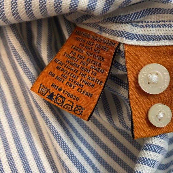Tailor Vintage Men's Dutch Blue Oxford Stripe Shirt SIZE - Extra Large Carousel 6