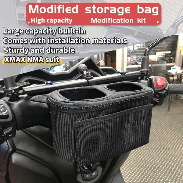 NNEOBA Motorcycle Handlebar Drinking Water Bottle Holder with Storage Bag for... Carousel 5