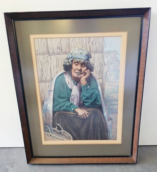 C.F. Goldie Framed Lithograph 'Ina Te Papatahi , Nga Puhi'. (Lot 4) Carousel 2