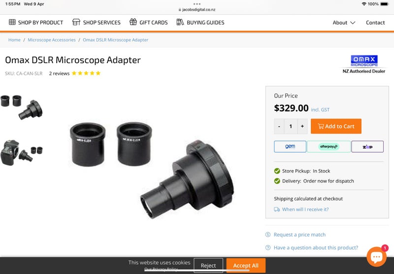 Omax trinocular microscope Carousel 1