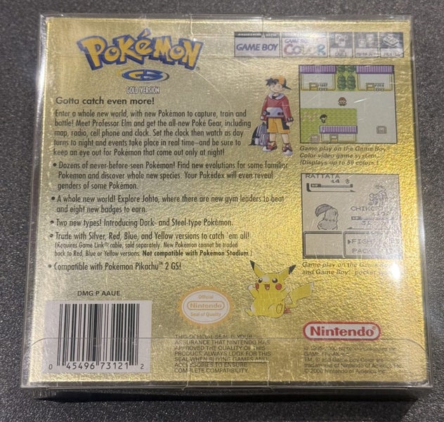 * -GameBoy Color- Pokemon Gold Version BOXED * Carousel 2