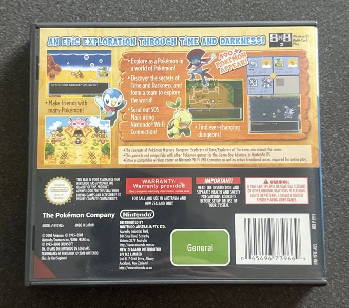 * -DS- Pokemon Mystery Dungeon Explorers of Time * Carousel 2