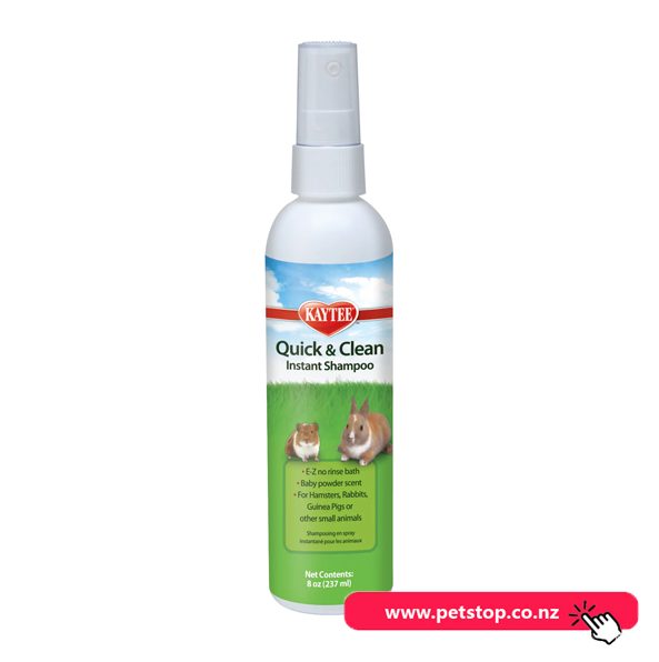 Kaytee Quick & Clean Instant Shampoo-237ml Carousel 1
