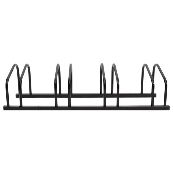vidaXL Bike Rack for 4 Bikes Black Steel Carousel 2