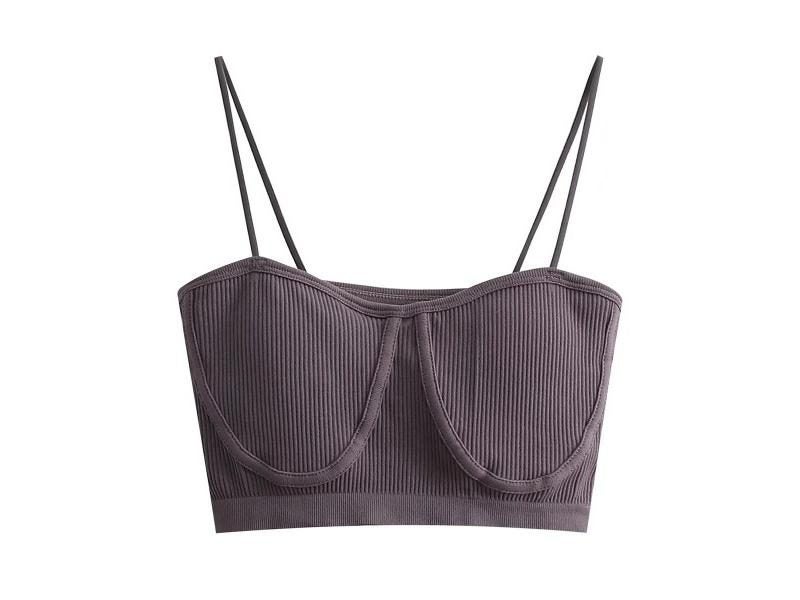 Women Seamless Crop Tops Tube Top Bras Female Camis Sports Lingerie Streetwear Carousel 1