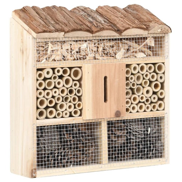 vidaXL Insect Hotel 30x10x30 cm Firwood Carousel 1