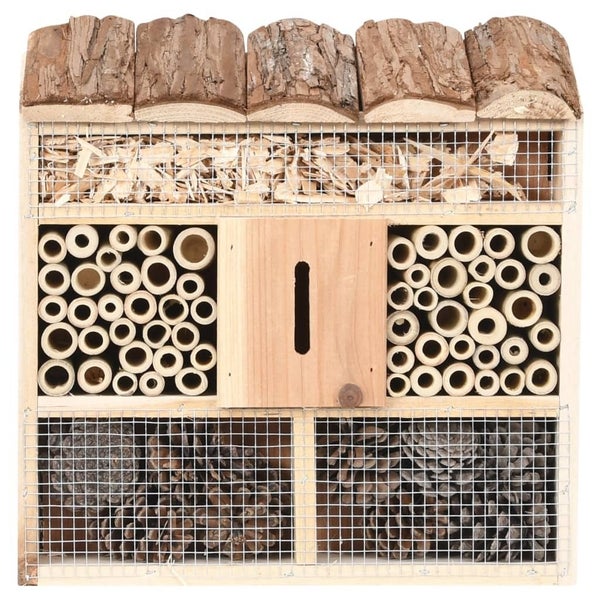 vidaXL Insect Hotel 30x10x30 cm Firwood Carousel 2