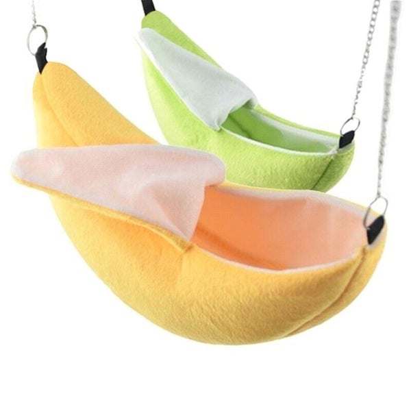Guinea Pig Hammock Hamster Banana Bed Cage Accessories for Hedgehog Carousel 1