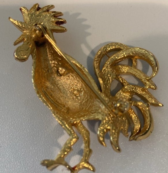 Multi Gold Colour Enamel Brooch. Carousel 2
