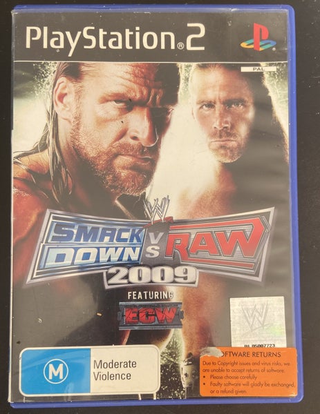 Playstation 2 Smack Down Vs Raw 2009 Featuribng ECW Carousel 1