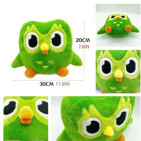 Duolingo Plush Duo 10 Year Anniversary Green Owl Gift For Kids Doll Plush Toy Carousel 2